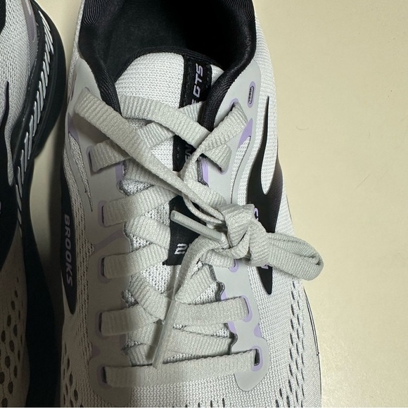 Brooks Running Women Adrenaline GTS 23 Purple Gray Black Shoes Size 8.5 WIDE - Picture 11 of 13